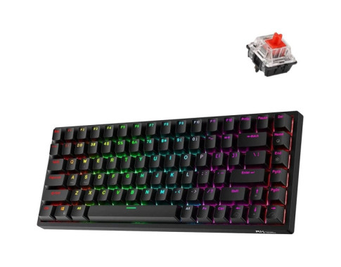 Royal Kludge RK84 RGB Red Switch (Black) sur PC Gamer Master au Maroc