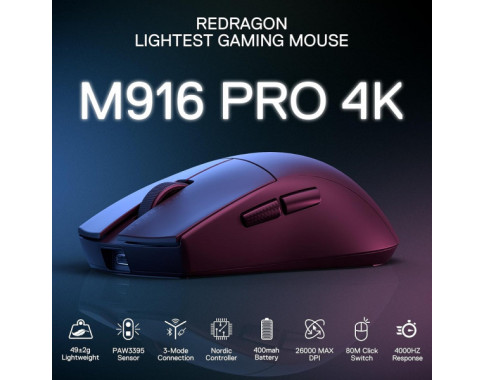 Redragon M916 PRO 4K Wireless