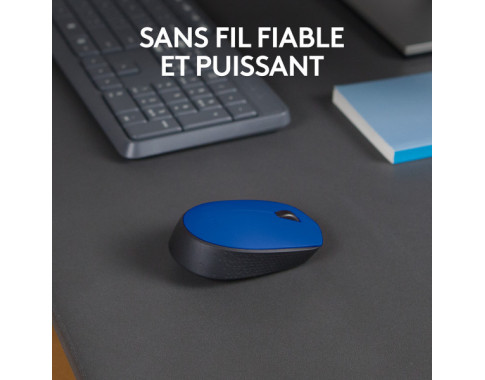 Logitech M171 Wireless Mouse (Blue)