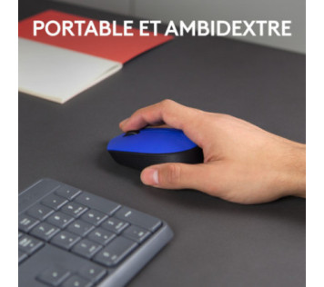 Logitech M171 Wireless Mouse (Blue) - Souris Maroc