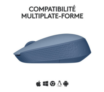 Logitech M171 Wireless Mouse (Blue Gray) - Souris Maroc