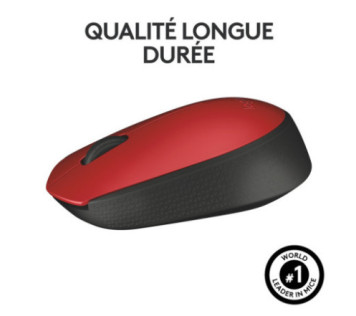 Logitech M171 Wireless Mouse (Red)