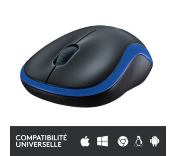 Logitech Wireless Mouse M185 (Blue)