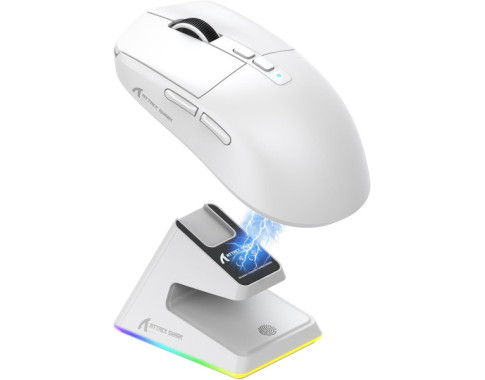 ATTACK SHARK X6 WHITE sur PC Gamer Master au Maroc