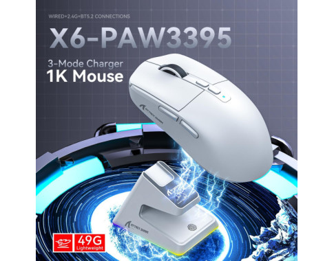 ATTACK SHARK X6 WHITE