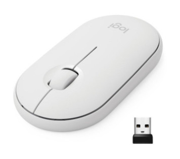 Logitech Pebble M350 (Blanc) sur PC Gamer Master au Maroc