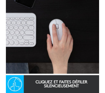 Logitech Pebble M350 (Blanc) - Souris Maroc
