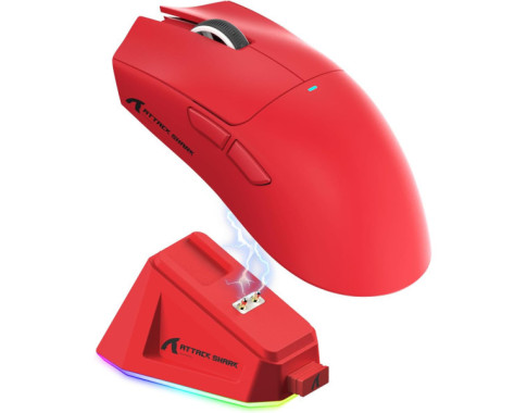 ATTACK SHARK X11 RED sur PC Gamer Master au Maroc