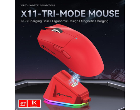ATTACK SHARK X11 RED