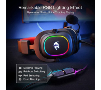 Redragon H510 Zeus-X RGB Wired Gaming Headset - Casque Maroc