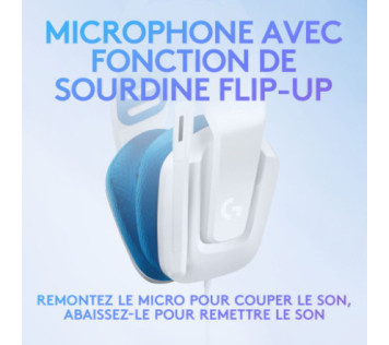 Logitech G G335 (Blanc) - Casque Maroc
