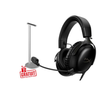 Bundle HyperX Cloud III (noir) + XTRMLAB X1-10SPH sur PC Gamer Master au Maroc