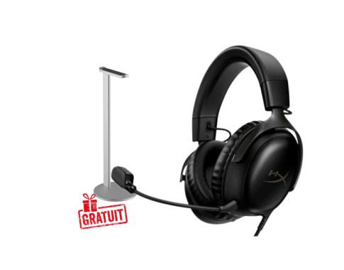 Bundle HyperX Cloud III (noir) + XTRMLAB X1-10SPH sur PC Gamer Master au Maroc