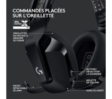 Logitech G733 Lightspeed Black - Casque Maroc