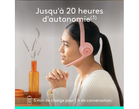 Logitech Zone 300 Rose