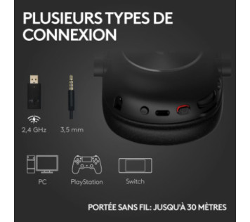 Logitech G Pro X 2 Lightspeed (Black) - Casque Maroc