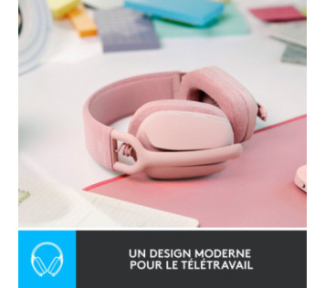 Logitech Zone Vibe 100 Rose - Casque Maroc