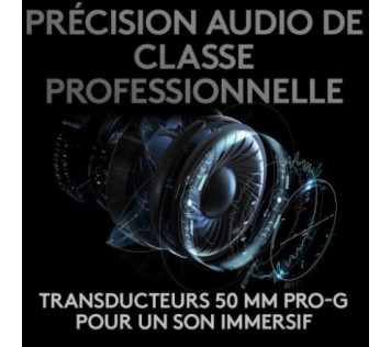 Logitech G Pro X Wireless Lightspeed Gaming Headset (Noir) - Casque Maroc