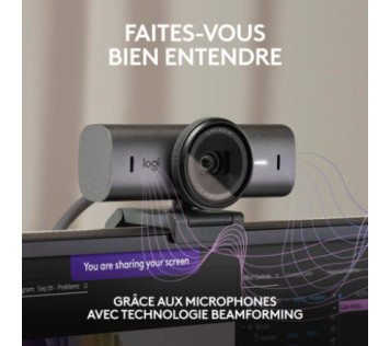 Logitech MX BRIO Graphite - Webcam Maroc
