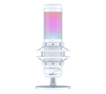 HyperX Quadcast S RGB Blanc sur PC Gamer Master au Maroc