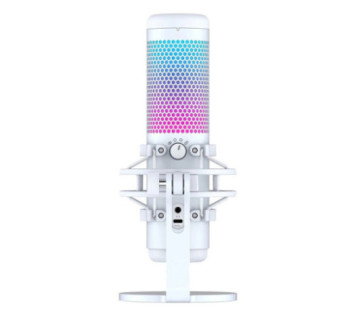 HyperX Quadcast S RGB Blanc - Microphone Maroc