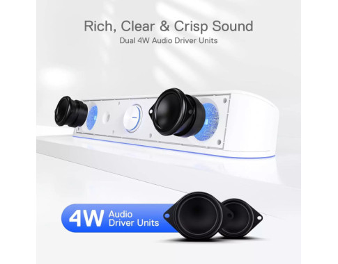 Redragon GS560 Adiemus Gaming Speaker (White)