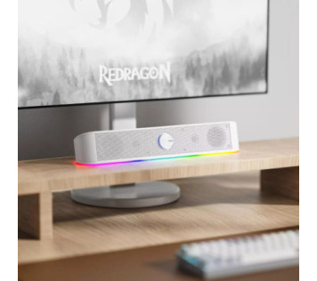 Redragon GS560 Adiemus Gaming Speaker (White) - Tapis de souris Maroc