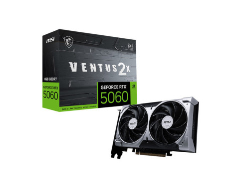 MSI GeForce RTX 5060 8G VENTUS 2X OC sur PC Gamer Master au Maroc Meilleur Pri Moins Cher Cartes graphiques