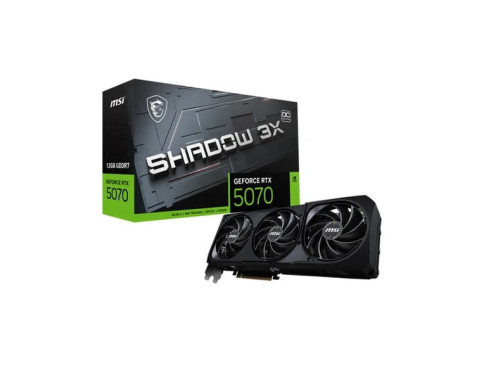 MSI GeForce RTX 5070 SHADOW 3X OC 12GB GDDR7 sur PC Gamer Master au Maroc Meilleur Pri Moins Cher Cartes graphiques