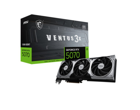 MSI GeForce RTX 5070 12G VENTUS 3X OC sur PC Gamer Master au Maroc Meilleur Pri Moins Cher Cartes graphiques