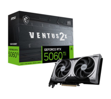 MSI GeForce RTX 5060 Ti 16G VENTUS 2X OC PLUS sur PC Gamer Master au Maroc Meilleur Pri Moins Cher Cartes graphiques