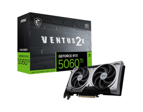 MSI GeForce RTX 5060 Ti 16G VENTUS 2X OC PLUS sur PC Gamer Master au Maroc Meilleur Pri Moins Cher Cartes graphiques