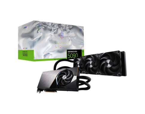MSI GeForce RTX 5090 32G SUPRIM LIQUID SOC sur PC Gamer Master au Maroc Meilleur Pri Moins Cher Cartes graphiques