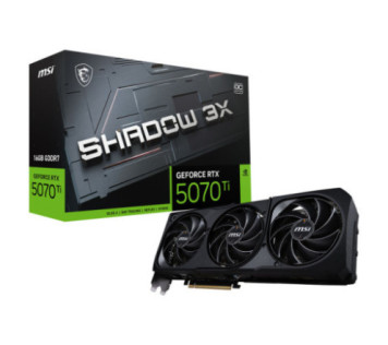 MSI GeForce RTX 5070 Ti 16G SHADOW 3X OC sur PC Gamer Master au Maroc Meilleur Pri Moins Cher Cartes graphiques