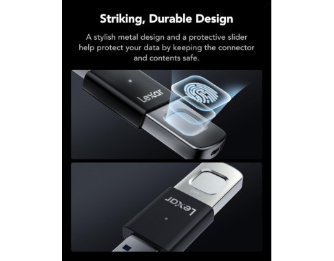 Lexar JumpDrive Fingerprint F35 Pro 3.0 64GB Clé USB