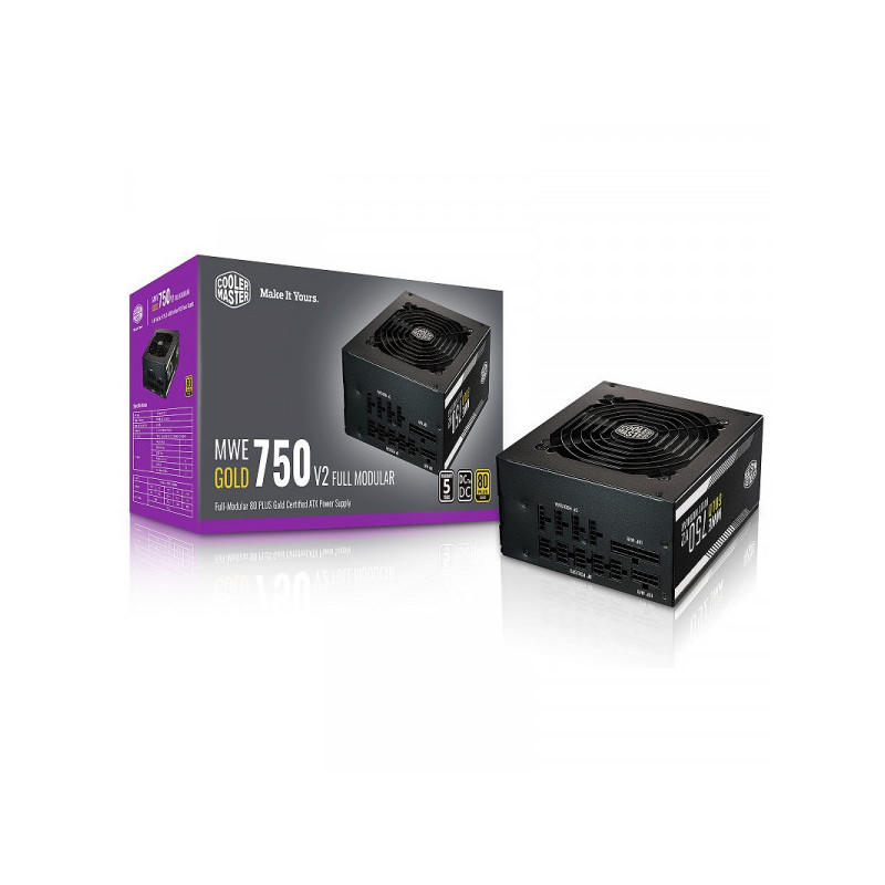 Cooler Master MWE Gold 750 Full Modular V2 ATX 3.0 80PLUS GOLD 750W Cooler Master MWE Gold 750 Full Modular V2 ATX 3.0 80PLUS GOLD 750W