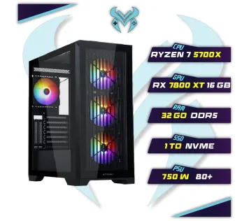 PC Gamer Ryzen 7 5700X 1TB 32GB RX 7800 XT 16GB - PC Gamer Maroc