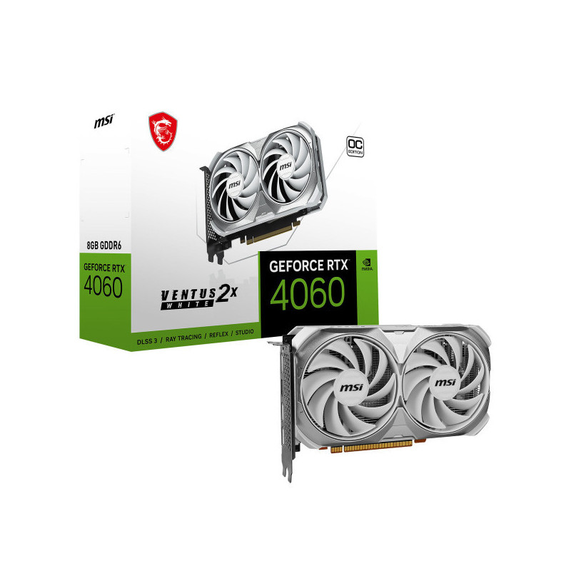 MSI GeForce RTX 4060 VENTUS 2X WHITE OC 8GB GDDR6