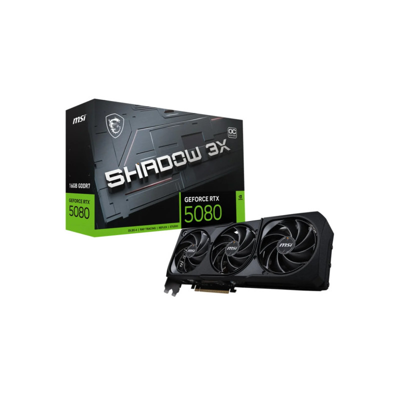 MSI GeForce RTX 5080 SHADOW 3X OC 16GB GDDR7