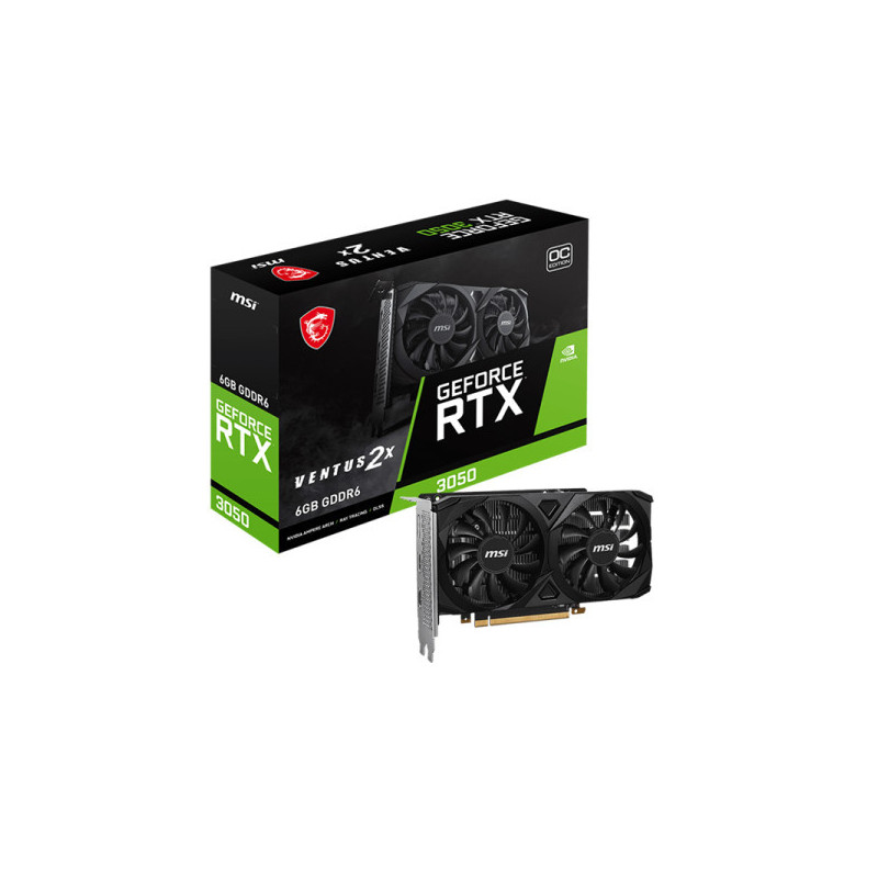 MSI GeForce RTX 3050 VENTUS 2X E OC 6GB GDDR6