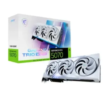 MSI GeForce RTX 5070 12G GAMING TRIO OC Blanc -  Cartes graphiques Maroc
