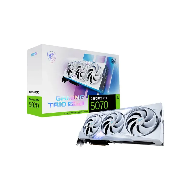 MSI GeForce RTX 5070 12G GAMING TRIO OC Blanc