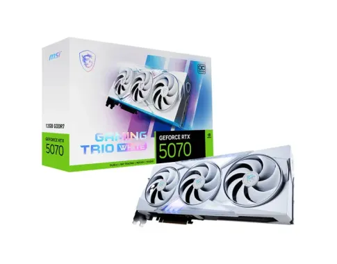MSI GeForce RTX 5070 12G GAMING TRIO OC Blanc -  Cartes graphiques Maroc