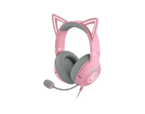 RAZER KRAKEN KITTY V2 Quartz Rose - Casques Maroc