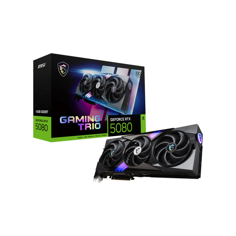 MSI GeForce RTX 5080 GAMING TRIO OC 16GB GDDR7