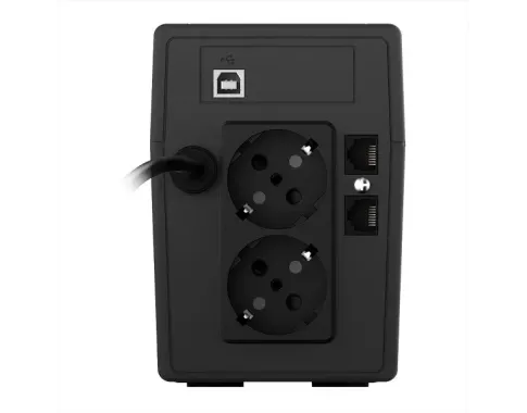 Onduleur nJoy UPS Cadu 650, line-interactive, 600VA/360W, tower, 2 x Prise FR, LCD, Gblan protection, USB, 12 minutes