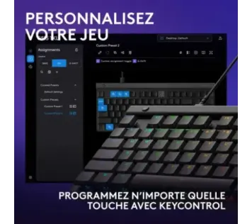 Logitech G G515 TKL Noir - Claviers Maroc