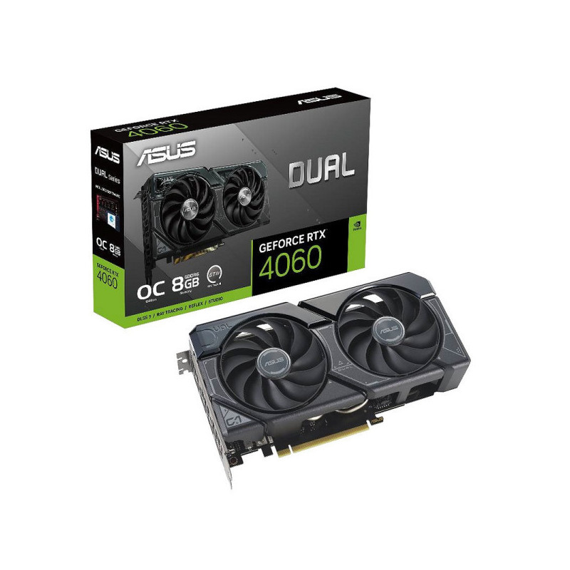 ASUS GeForce RTX 4060 Dual OC Edition 8GB GDDR6 (SANS EMBALLAGE) ASUS GeForce RTX 4060 Dual OC Edition 8GB GDDR6 (SANS EMBALLAGE)