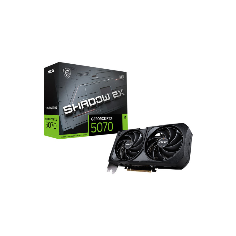 MSI GeForce RTX 5070 SHADOW 2X OC 12GB GDDR7 (Sans emballage)