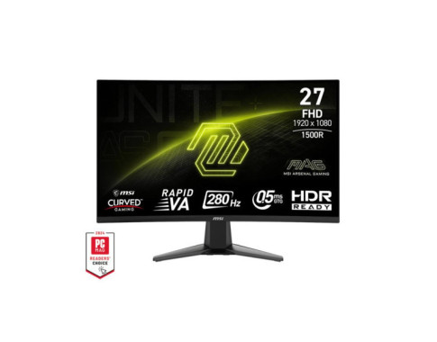 MSI MAG 276CXF 27" 280Hz 0.5ms FHD sur PC Gamer Master au Maroc